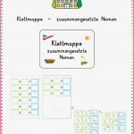 Klettmappe Zusammengesetzte Nomen – Unterrichtsmaterial