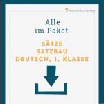 Königspaket Sätze Bilden & Satzbau Deutsch 1 Klasse