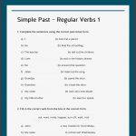 Königspaket Simple Past Regular Verbs Grundschulkönig