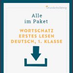 Königspaket Tunwörter & Zahlenwörter Deutsch 1 Klasse