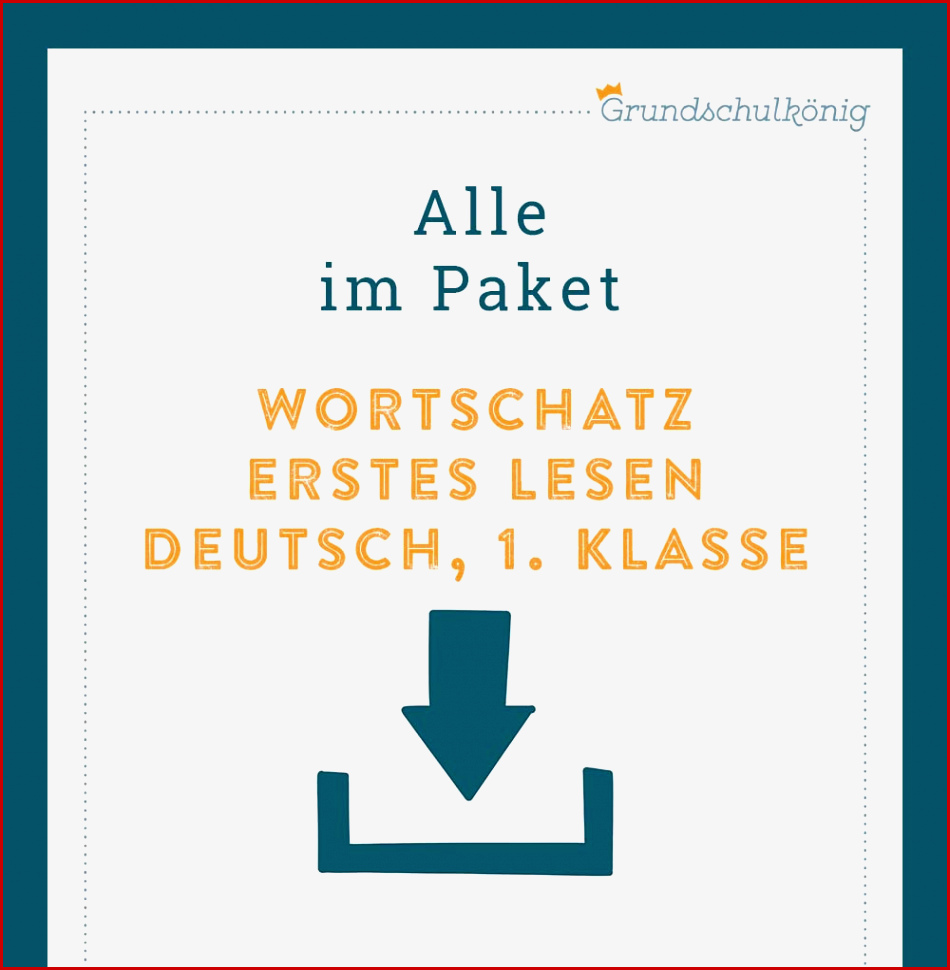 Königspaket Tunwörter & Zahlenwörter Deutsch 1 Klasse