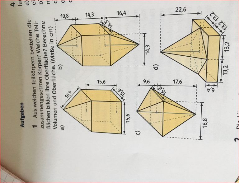 Körper Berechnen Mathe Lernen