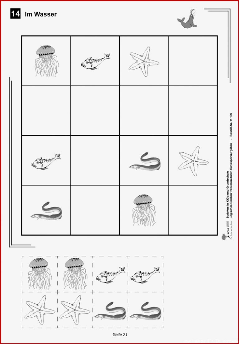 Kohl Verlag Sudokus entdecken in Kindergarten und