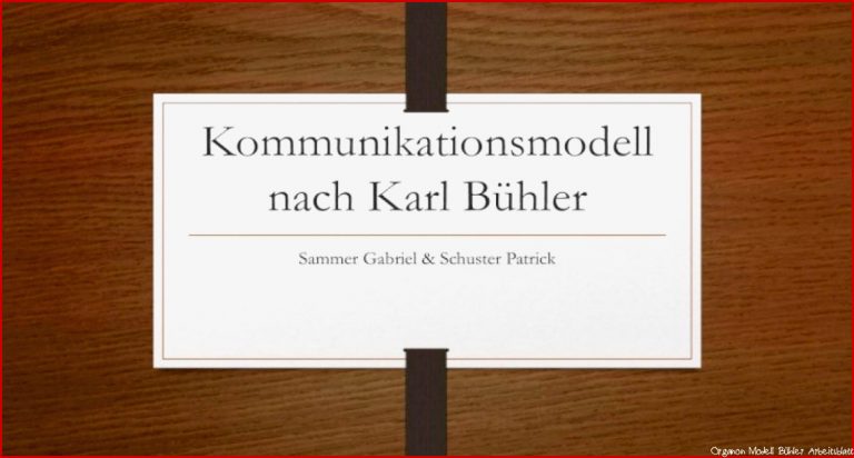 Kommunikationsmodell nach karl bühler [PDF Document]