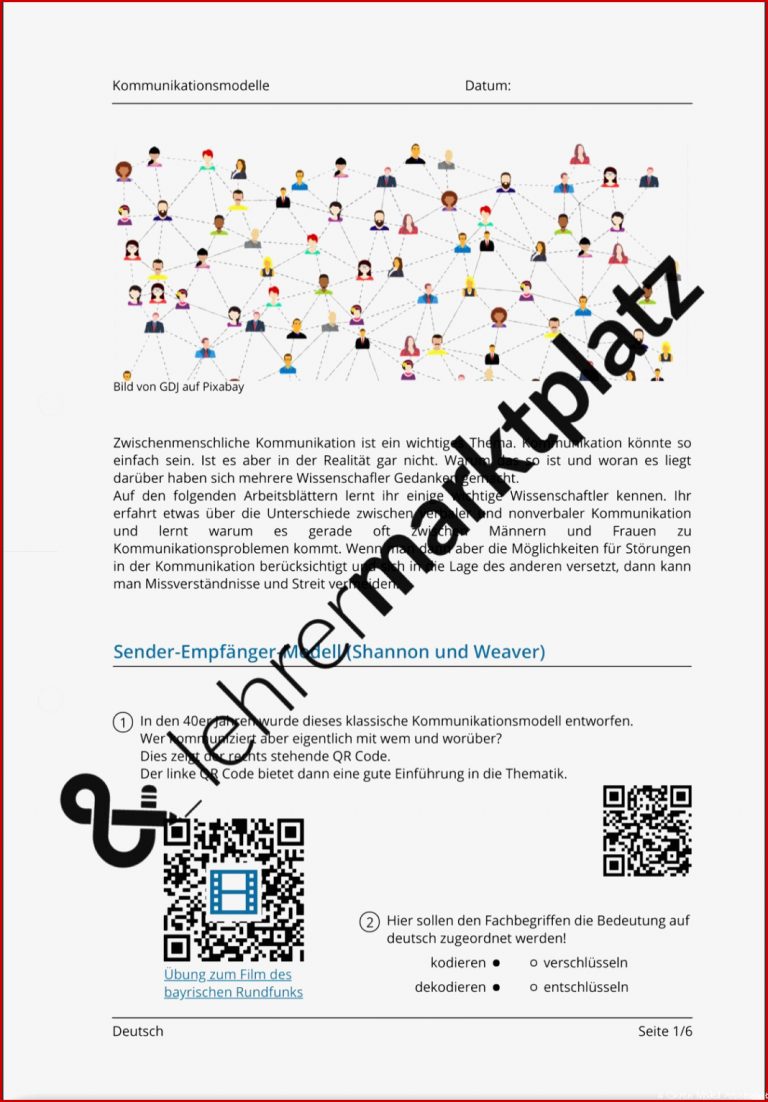 Kommunikationsmodelle Qr Codes