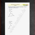 Kongruenzsätze Dreiecke Konstruieren Klasse 7 8