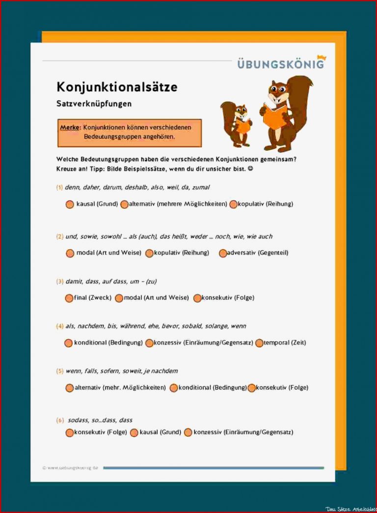 Konjunktionalsätze