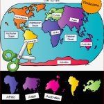 Kontinente Legespiel Stumme Karte Montessori