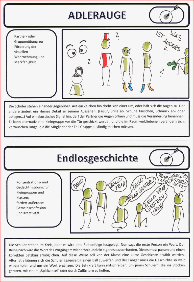 Konzentrationsübungen Für Schüler Zum Ausdrucken