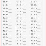 Kopfrechenblätter Zum Einmaleins Multiplizieren Und