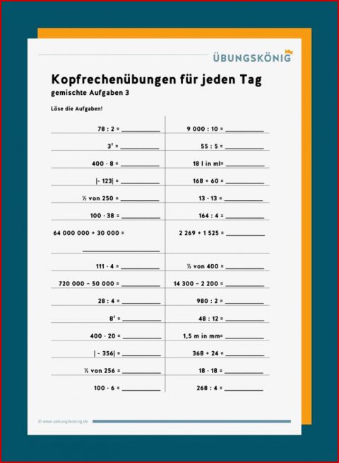 Kopfrechnen