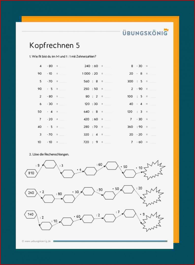 Kopfrechnen