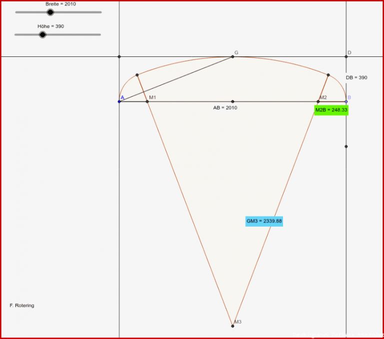 Korbbogen Generator – Geogebra