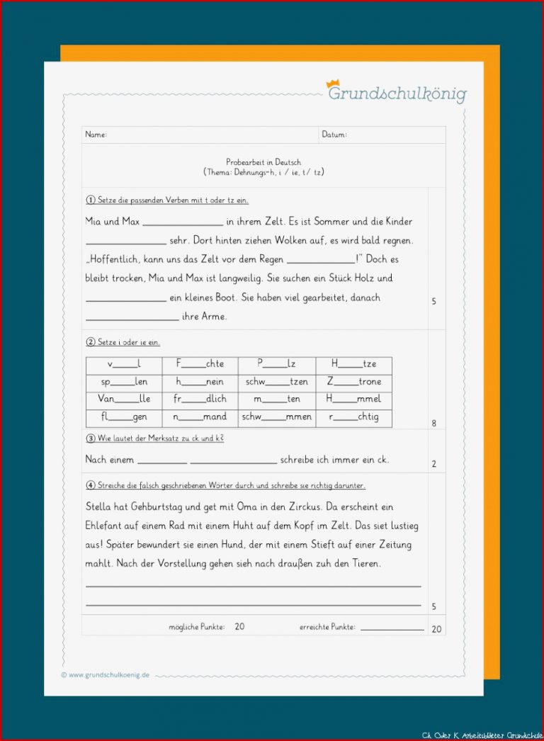 Kostenlose Arbeitsblätter Ck Tz Arbeitsblätter