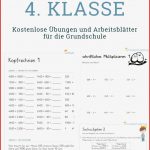 Kostenlose Arbeitsblätter Grundschulkönig Mathe Klasse 4