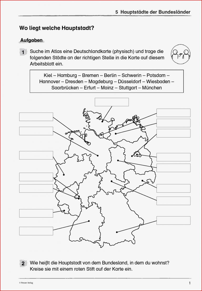 Kostenlose Arbeitsblätter Nachbarländer Deutschland