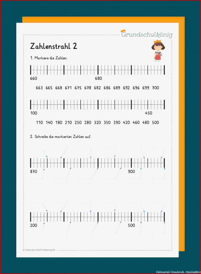 Kostenlose Arbeitsblätter Zum thema Zahlenstrahl Für 3