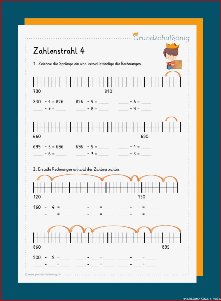 Kostenlose Arbeitsblätter Zum thema Zahlenstrahl Für 3