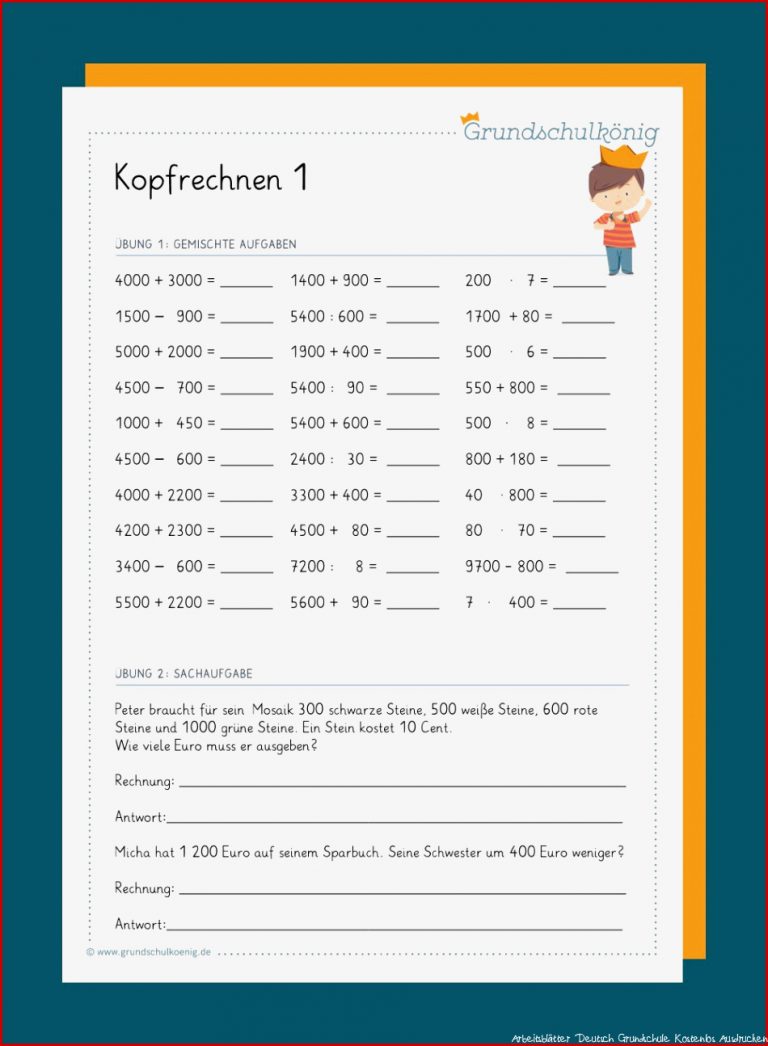 Kostenlose Deutsch 6 Klasse Arbeitsblätter Zum Ausdrucken