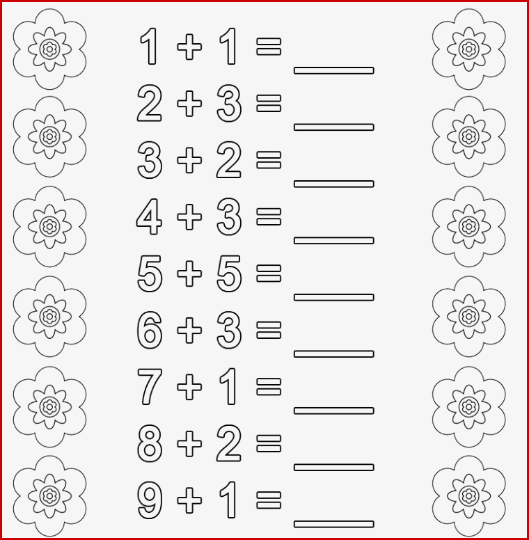 Kostenlose Malvorlage Rechnen Lernen Addition