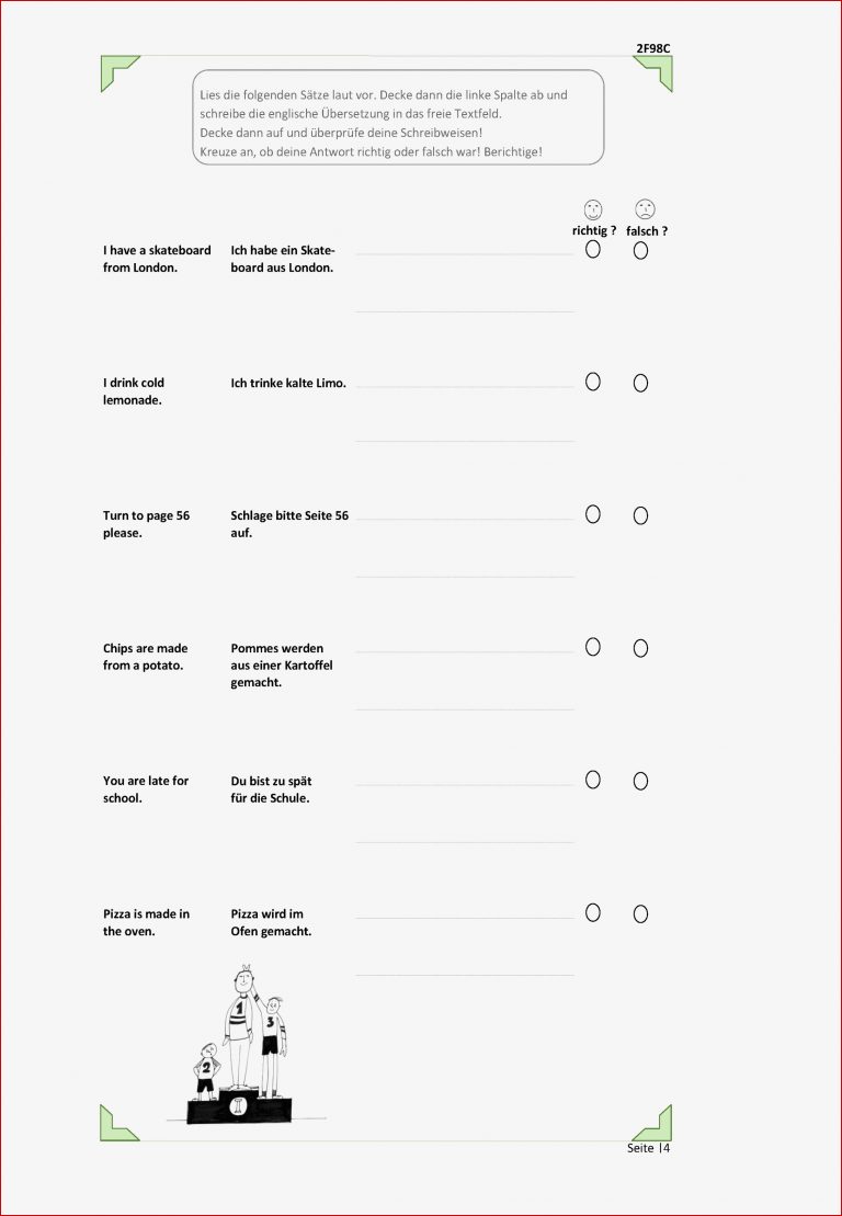 Kostenlose Übungen bei LRS Englisch Fernkurs