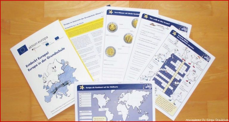 Kostenlose Unterrichtsmappe Zum thema Europa In Der