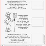 Kostenloses Arbeitsblatt Zum thema Farm Animals Tiere Auf