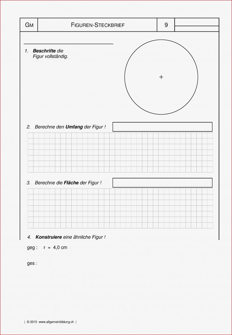 Kreis Figuren Steckbrief