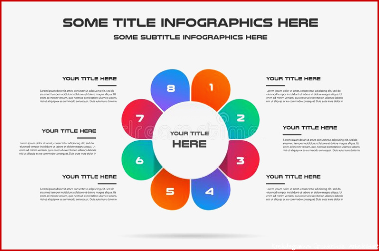 Kreisdiagramm Von Prozentsatz Infographics Element Des