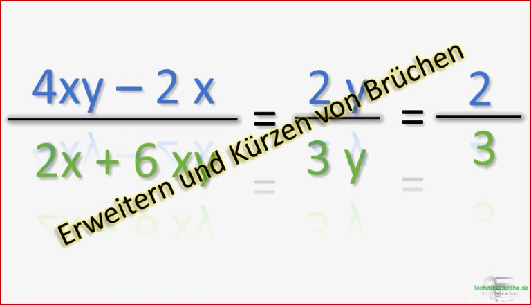 Kürzen Und Erweitern Von Brüchen Einfach 1a