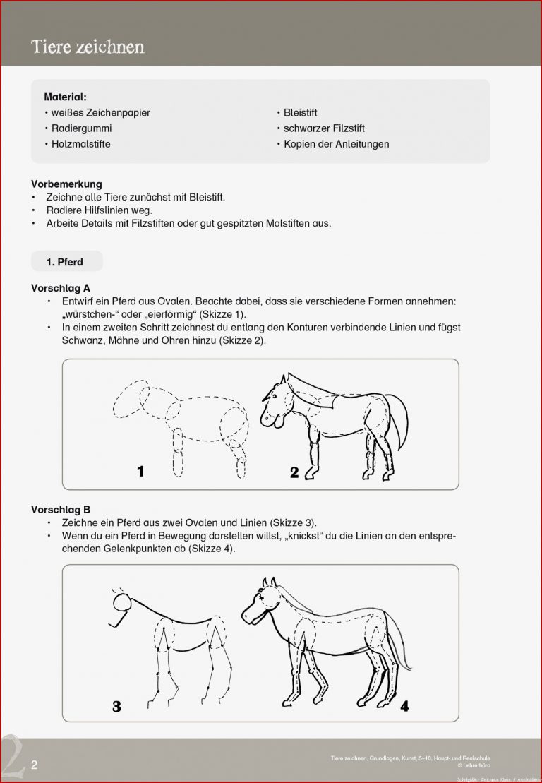 Kunst · Arbeitsblätter · Sekundarstufe I · Lehrerbüro