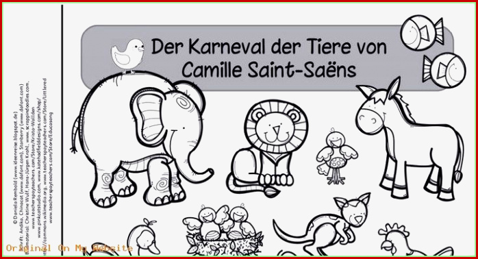 Kunst Grundschule Miniarbeitsheft Karneval Der Tiere Pdf