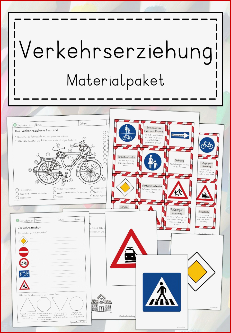 Kunst thema Fahrrad Grundschule Feminina