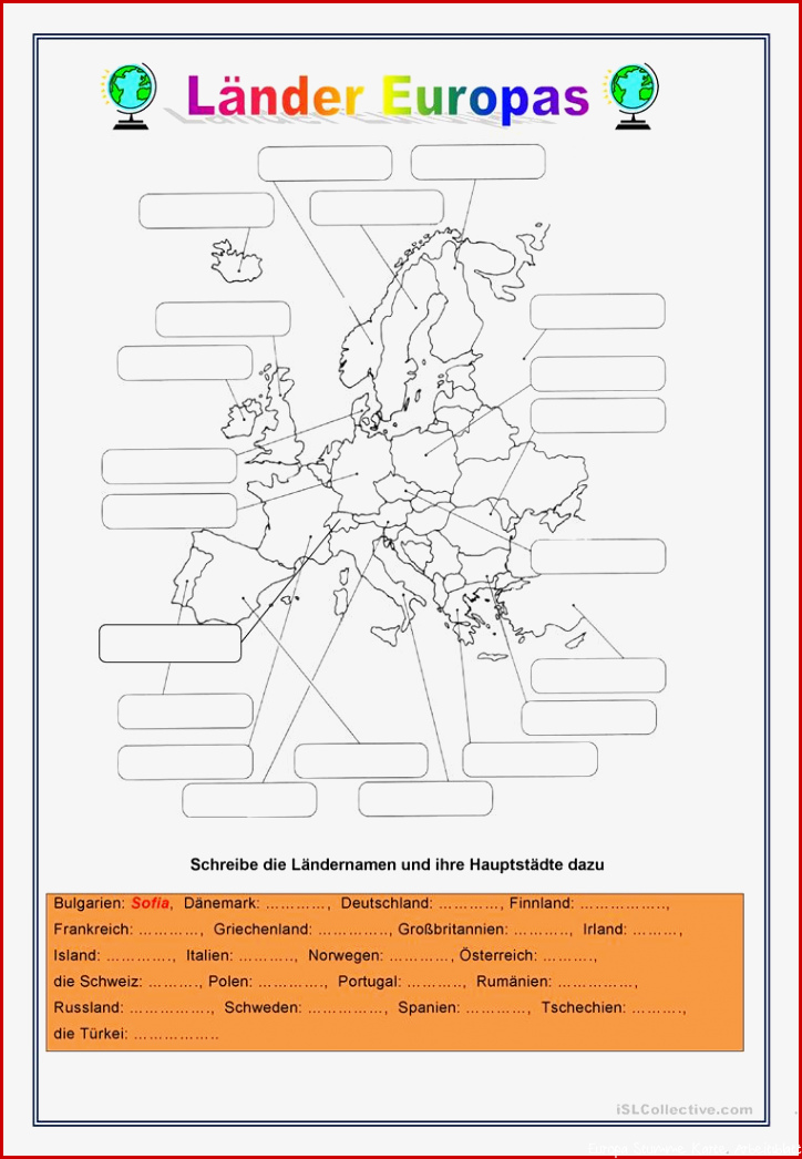 Kostenlose Länder Europas Arbeitsblatt Kostenlose DAF Arbeitsblätter Länder Europas Arbeitsblatt Kostenlose DAF Arbeitsblätter