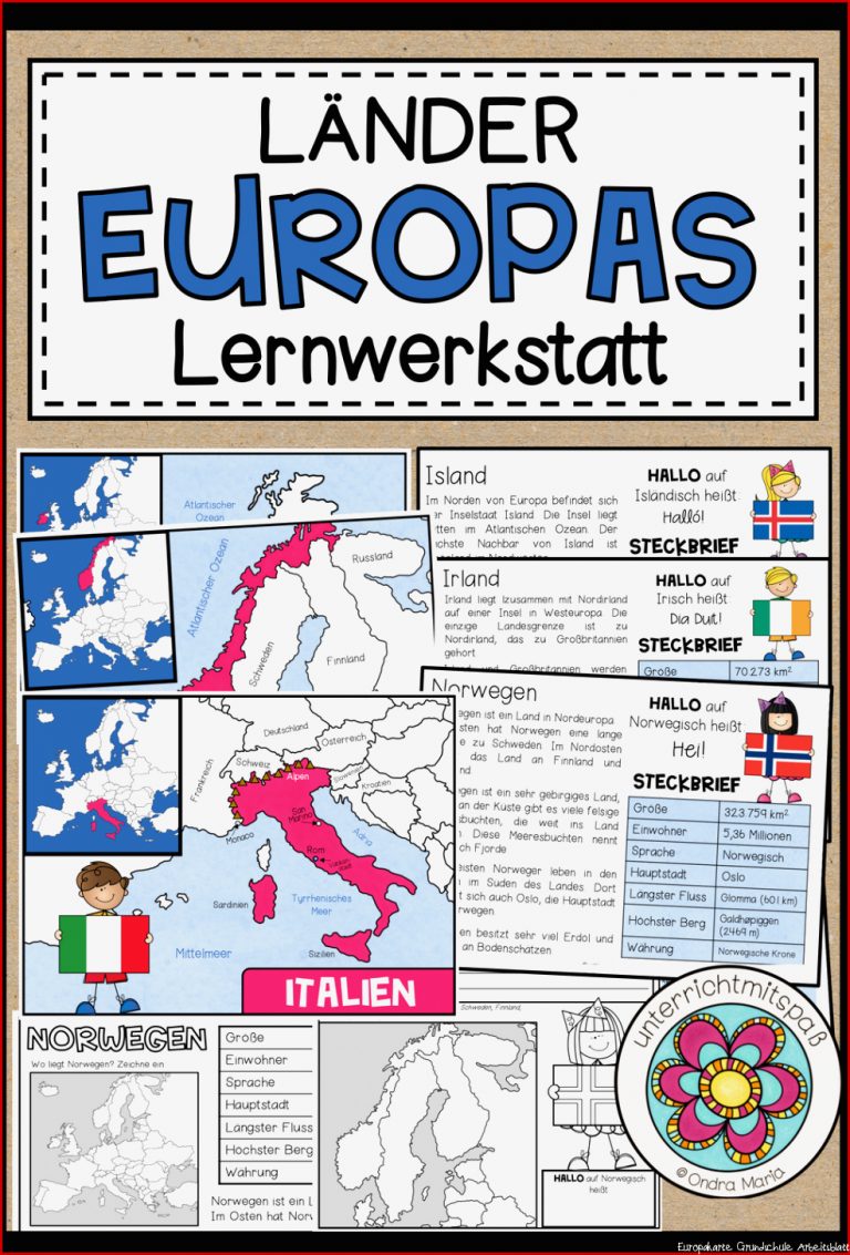 LÄNDER EUROPAS LERNWERKSTATT 47 Länder Europa