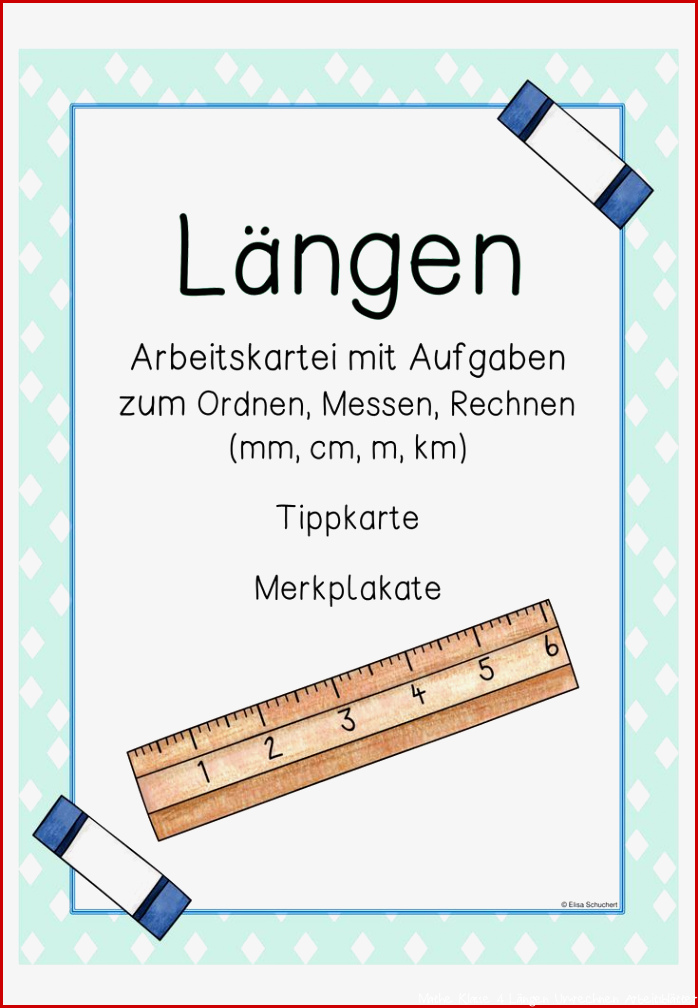 Längen Arbeitskartei – Unterrichtsmaterial im Fach