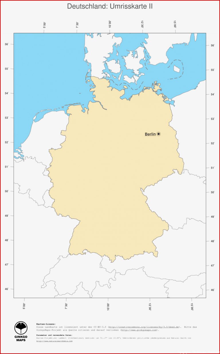 Landkarte Deutschland GinkgoMaps Landkarten Sammlung