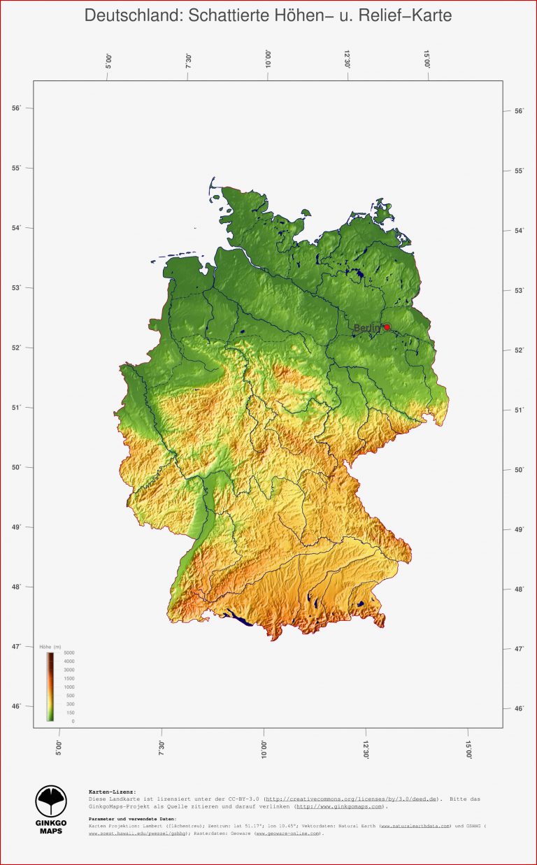 Landkarte Deutschland GinkgoMaps Landkarten Sammlung