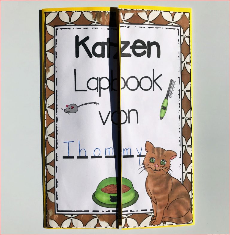 Lapbook Zur Katze – Unterrichtsmaterial In Den Fächern