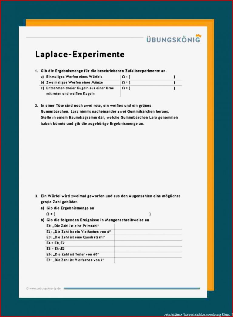 Laplace-Experimente