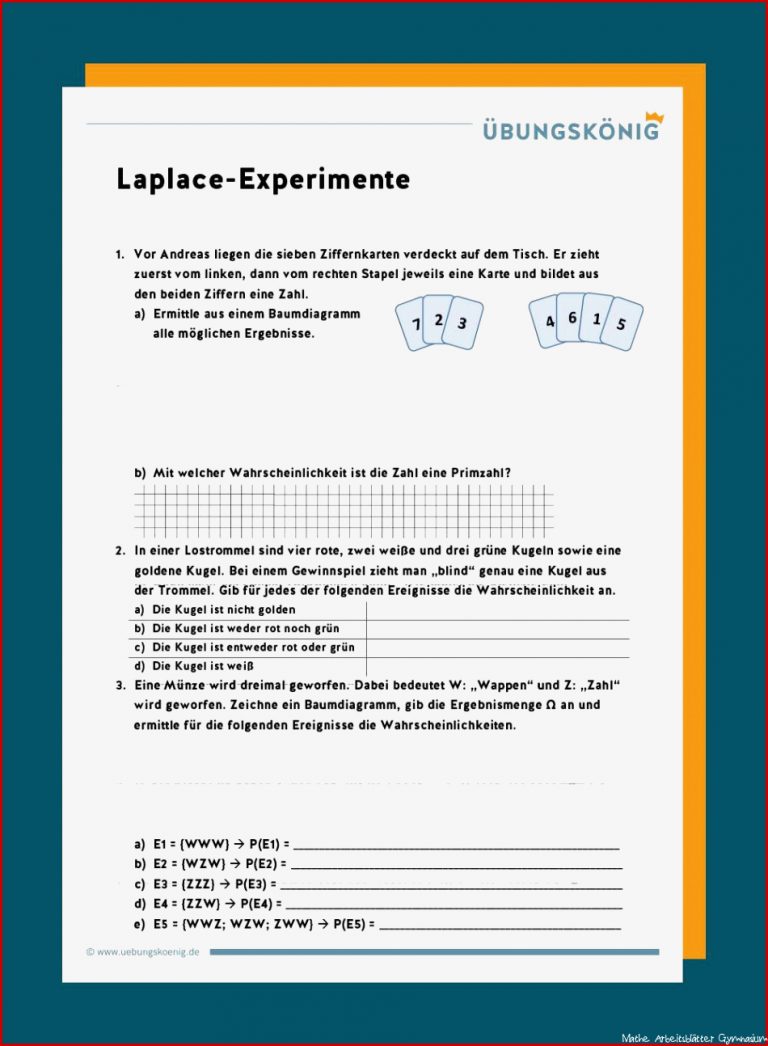 Laplace Experimente