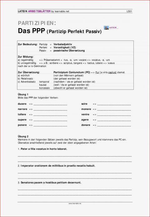 Latein Arbeitsblätter Klasse 6 Worksheets