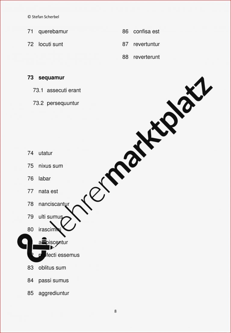 Latein Übung Unregelmäßige Verben formen Zeiten Aktiv