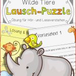 Lausch Puzzle Wilde Tiere