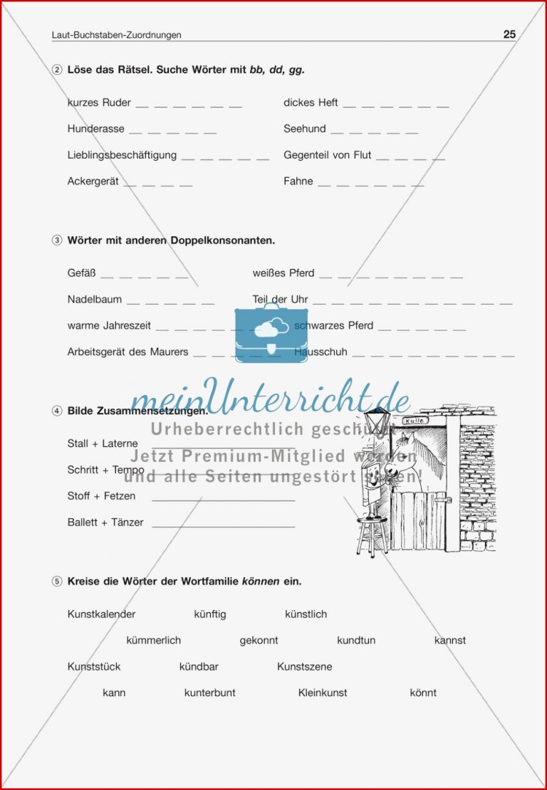 Laut Buchstaben Zuordnung Wörter mit Doppelkonsonanten