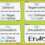 Learn German with Fun Lesespiel Zusammengesetzte Namenwörter