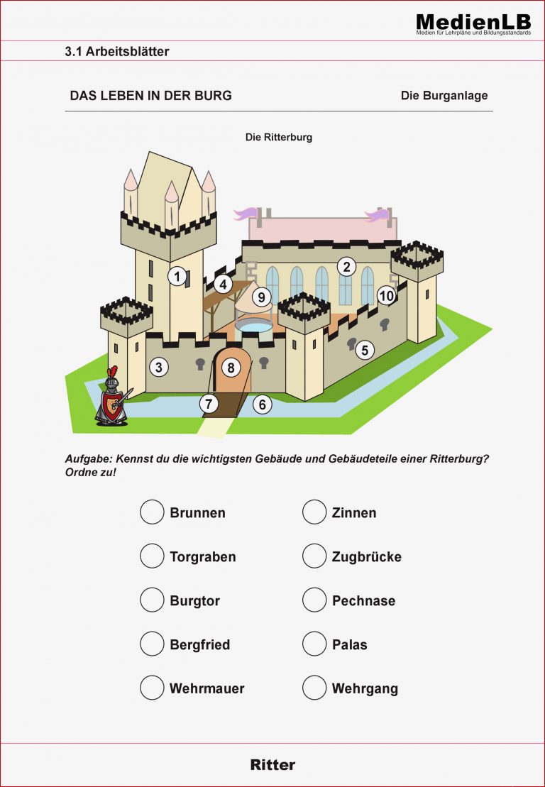 Leben Im Mittelalter Arbeitsblätter Worksheets