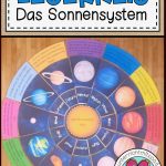 Legekreis Das sonnensystem Arbeitsblatt