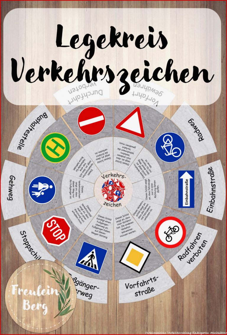 Legekreis Verkehrsschilder Verkehrserziehung