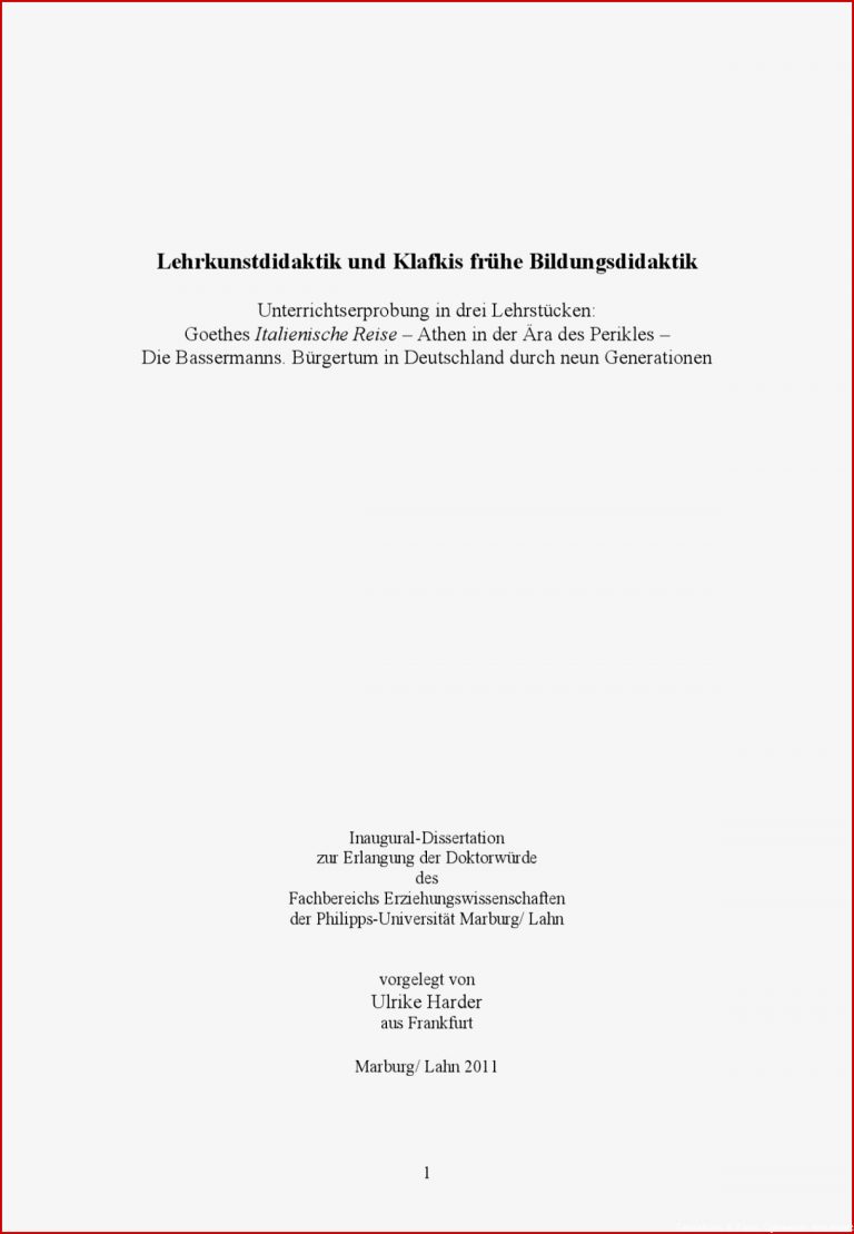 Lehrkunstdidaktik Und Klafkis FrÃ¼he Bildungsdidaktik - Docsity